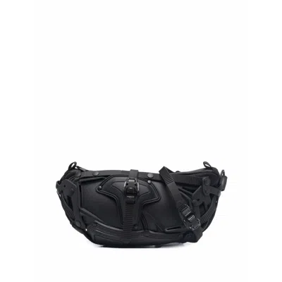 Innerraum Structural Fabric And Plastic Belt Bag In Black