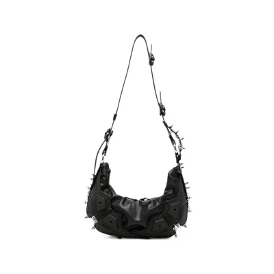 Innerraum Stud-embellished Panelled Shoulder Bag In Black