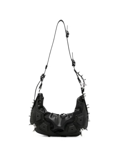 Innerraum Stud-embellished Panelled Shoulder Bag In Brown