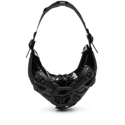 Innerraum White  Black Shoulder Bags