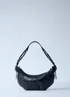Innerraum Women Object Hm0 Micro Half Moon Shoulder Bag In Black