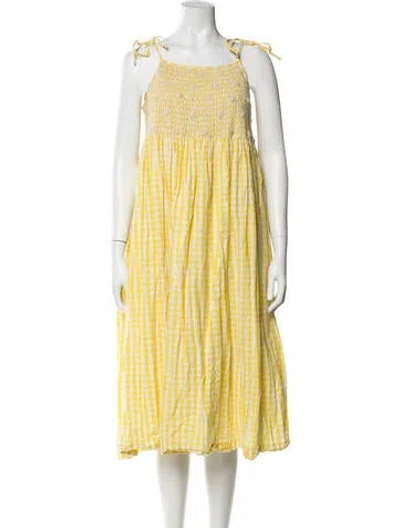 Pre-owned Innika Choo Printed Long Dress In Multi