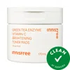 Innisfree Green Tea Enzyme Vitamin C Brightening + Exfoliating Toner Pads 5.74 oz / 170 ml