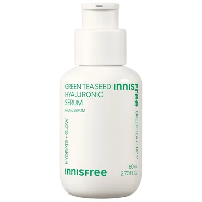 Innisfree Green Tea Hyaluronic Acid Hydrating Serum 2.71 Fl oz / 80 ml In White