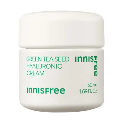 Innisfree Green Tea Seed Hyaluronic Acid Hydrating Cream 1.69 oz / 50 ml In White