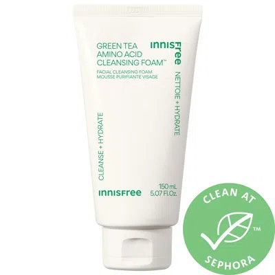 Innisfree Sulfate-free Green Tea Amino Acid Cleansing Foam 5.07 oz / 150 ml In White