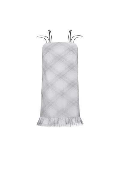 Innna Net Dress In White