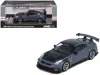 Inno Models 2024 Nissan Gt-r (r35) Nismo "top Secret" Rhd (right Hand Drive) Gray With Carbon Hood And Top "hong In Blue