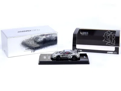 Inno Models Lbwk (liberty Walk) F40 Chrome Silver 1/64 Diecast Model Car By