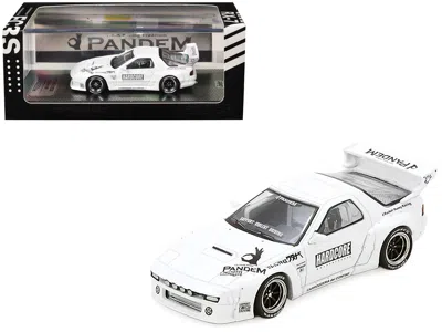 Inno Models Mazda Rx7 (fc3s) "pandem Aero" Widebody Kit White With Graphics 1/64 Diecast Model Car By Inno Model