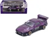 Inno Models Mazda Rx7 (fc3s) "pandem Rocket Bunny" Kit Purple Metallic And Black 1/64 Diecast Model Car