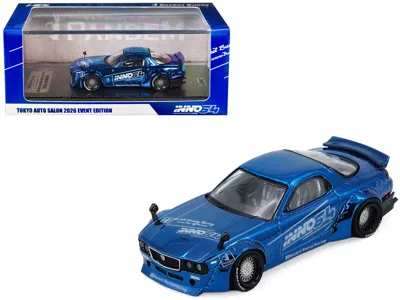 Inno Models Mazda Rx-7 (fd3s) Rhd (right Hand Drive) "pandem Rocket Bunny" Blue Chrome "tokyo Auto Salon 2026 Ev
