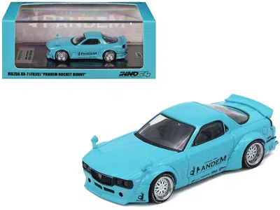 Inno Models Mazda Rx-7 (fd3s) Rhd (right Hand Drive) "pandem Rocket Bunny" Light Blue 1/64 Diecast Model Car By 