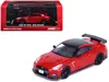Inno Models Nissan Gt-r (r35) Nismo Rhd (right Hand Drive) Red With Carbon Hood And Top 1/64 Diecast Model Car B In Black