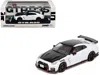 Inno Models Nissan Gt-r (r35) Nismo Rhd (right Hand Drive) White With Carbon Hood And Top 1/64 Diecast Model Car In White
