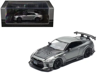Inno Models Nissan Gt-r (r35) "top Secret" Rhd (right Hand Drive) Gray Metallic With Carbon Hood "iam Bangkok 20
