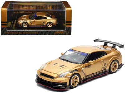 Inno Models Nissan Gt-r (r35) Top Secret Thailand Rhd (right Hand Drive) Gold Metallic "thailand Diecast Expo 20
