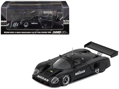 Inno Models Nissan R89c Matt Black "le Mans Shakedown Test At Paul Ricard 1988" 1/64 Diecast Model Car By Inno M