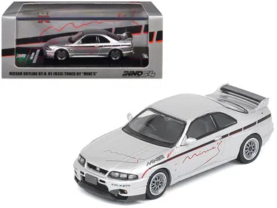 Inno Models Nissan Skyline Gt-r N1 (r33) Rhd (right Hand Drive) "tuned By Mine's" Silver 1/64 Diecast Model Car  In Gray
