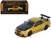 Inno Models Nissan Skyline Gt-r (r34) "top Secret" Rhd (right Hand Drive) Gold Metallic With Carbon Hood And Tru In Yellow