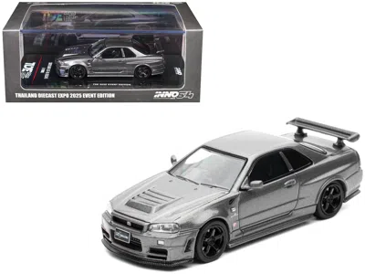 Inno Models Nissan Skyline Gt-r (r34) Z-tune Rhd (right Hand Drive) Gray Metallic "thailand Diecast Expo 2025 Ev