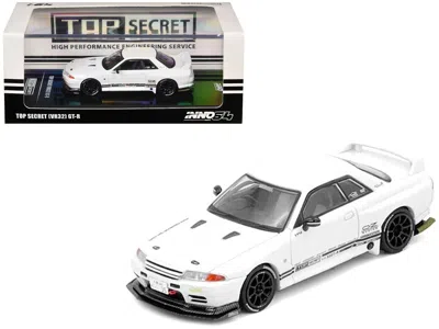 Inno Models Nissan Skyline "top Secret" (vr32) Gt-r Rhd (right Hand Drive) White 1/64 Diecast Model Car By Inno 