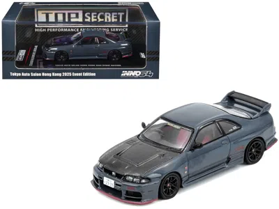 Inno Models Nissan Top Secret Skyline Gt-r (bcnr33) Rhd (right Hand Drive) Stealth Gray With Carbon Hood "tokyo 