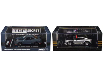 Inno Models Nissan Top Secret "tokyo Auto Salon Hong Kong 2025 Event Edition" Set Of 2 Pieces 1/64 Diecast Model