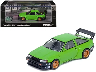 Inno Models Toyota Ae86 Levin Rhd (right Hand Drive) "pandem Rocket Bunny" Green 1/64 Diecast Model Car By Inno 
