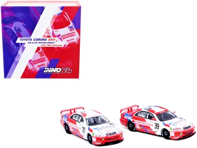 Inno Models Toyota Corona Exiv #38 Hidetoshi Mitsusada And Toyota Corona Exiv #39 Tom Kristensen Rhd (right Hand In Multi