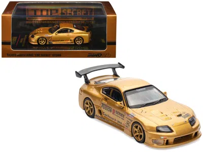 Inno Models Toyota Supra (a80) "top Secret" Gt300 Rhd (right Hand Drive) Gold Metallic "tokyo Auto Salon 2025 Ev