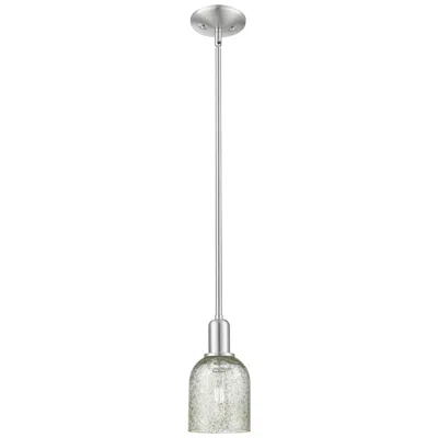 Innovations Lighting Arcadia Caledonia 5"w Brushed Nickel Stem Mini Pendant W/ Mica Shade