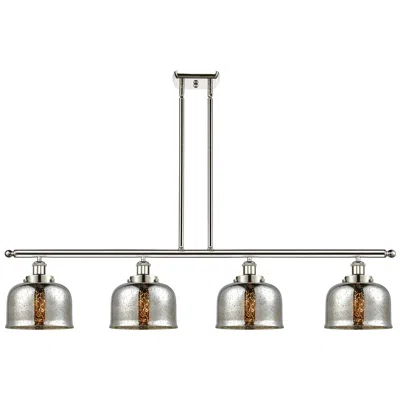 Innovations Lighting Bell 8" 4 Light 48" Island Light - Polished Nickel  - Silver Plat