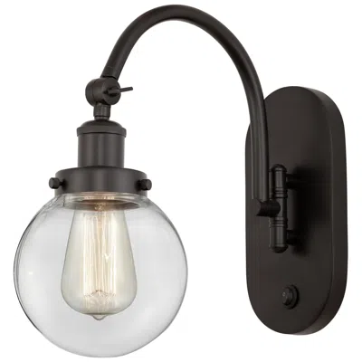Innovations Lighting Franklin Restoration Beacon 6" Incandescent Sconce - Bronze - Clear Sh