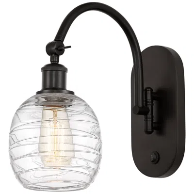 Innovations Lighting Ballston Belfast 6" Led Sconce - Bronze Finish - Deco Swirl Shade