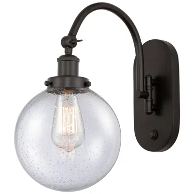 Innovations Lighting Franklin Restoration Beacon 8" Led Sconce - Bronze Finish - Seedy Shad