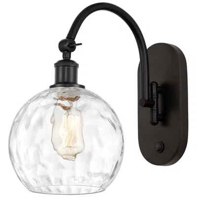 Innovations Lighting Ballston Athens Water Glass 8" Incandescent Sconce - Bronze - Clear Sh