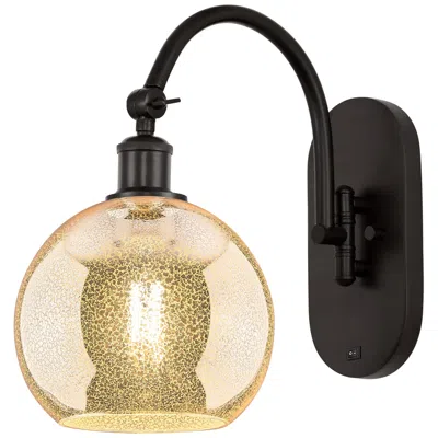 Innovations Lighting Athens 14" High Oil Rubbed Bronze Swiveling Sconce W/ Mercury Shade