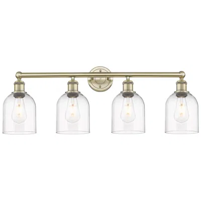 Innovations Lighting Edison Bella 32.5"w 4-light Antique Brass Bath Vanity Light W/ Clear S