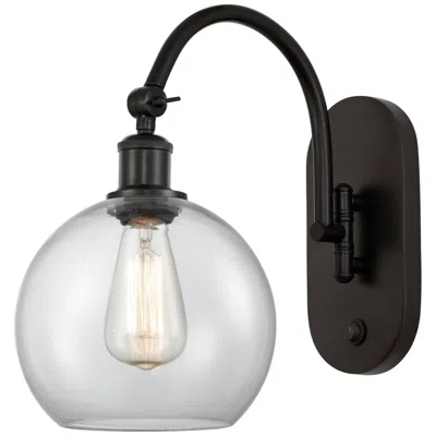 Innovations Lighting Ballston Athens 8" Incandescent Sconce- Bronze Finish - Clear Shade