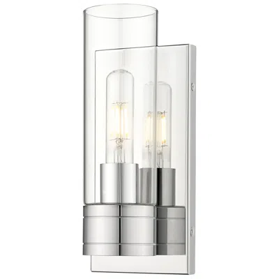Innovations Lighting Ballston Boreas 5" Sconce Polished Chrome Finish W/ 8"h Clear Shade