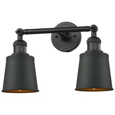 Innovations Lighting Addison 16" 2-light Matte Black Bath Light