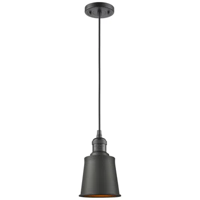 Innovations Lighting Addison 5" Oil Rubbed Bronze Cord Hung Mini Pendant