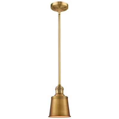Innovations Lighting Addison 5" Wide Brushed Brass Bell Mini Pendant