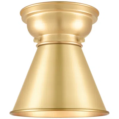 Innovations Lighting Aditi Appalachian 8" Satin Gold Flush Mount W/ Satin Gold Shade