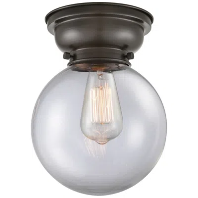 Innovations Lighting Aditi Beacon 8" Led Flush Mount - Oil Rubbed Bronze - Clear Shade