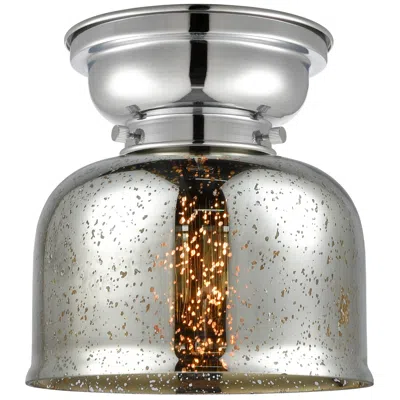 Innovations Lighting Aditi Bell 8" Polished Chrome Flush Mount W/ Silver Plated Mercury Sha