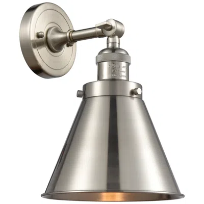Innovations Lighting Appalachian 8" Brushed Satin Nickel Sconce