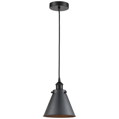 Innovations Lighting Appalachian 8" Matte Black Mini Pendant
