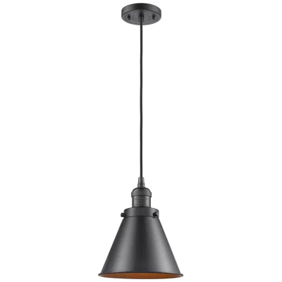 Innovations Lighting Appalachian 8" Oil Rubbed Bronze Cord Hung Mini Pendant